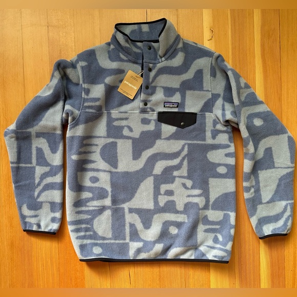 Patagonia Sweaters - Patagonia Synchilla Snap Fleece Women’s Large Mother Tree: Barnacle Blue